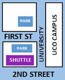 Shuttle and parking map