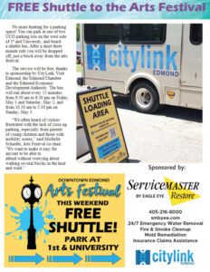 Free Shuttle to the Arts Festival